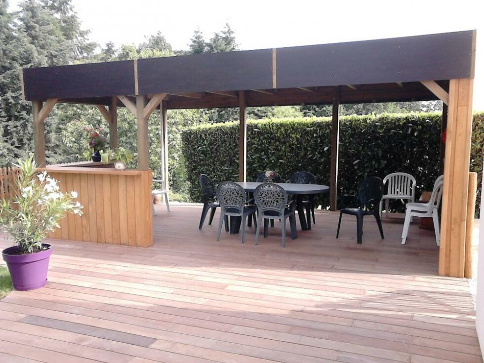 terrasse bois cumaru saint cast cuisine d'été