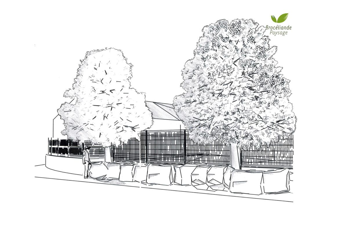 Dessin de jardin dessin de jardin RV Espaces Verts paysagiste à Saint Cast le Guildo